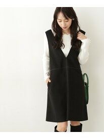 【SALE／37%OFF】Vネックジャンスカ JILL by JILL STUART ジル バイ ジル スチュアート ワンピース・ドレス ワンピース ホワイト ブラック グリーン【RBA_E】【送料無料】[Rakuten Fashion]