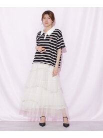 チュールランダムティアードスカート JILL by JILL STUART ジル バイ ジル スチュアート スカート その他のスカート ベージュ グレー ピンク【送料無料】[Rakuten Fashion]