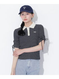 ワッフルポロトップス JILL by JILL STUART ジル バイ ジル スチュアート トップス カットソー・Tシャツ ベージュ ブラック ブラウン【送料無料】[Rakuten Fashion]