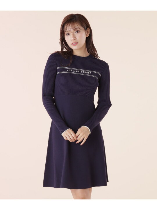 楽天市場】◇パイピングロゴニットワンピース JILL by JILL STUART 