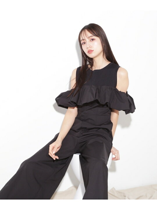 楽天市場】【SALE／55%OFF】オフショルダーバルーンコンビネゾン JILL 