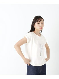 【SALE／37%OFF】フラワーフォトプリントTシャツ JILL by JILL STUART ジル バイ ジル スチュアート トップス カットソー・Tシャツ ホワイト パープル【RBA_E】[Rakuten Fashion]