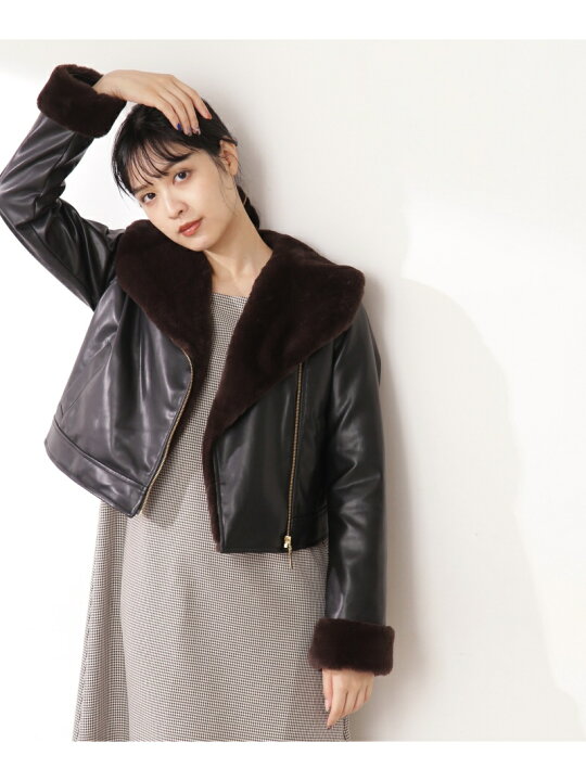 楽天市場】【SALE／30%OFF】フェイクファーライダースジャケット JILL 