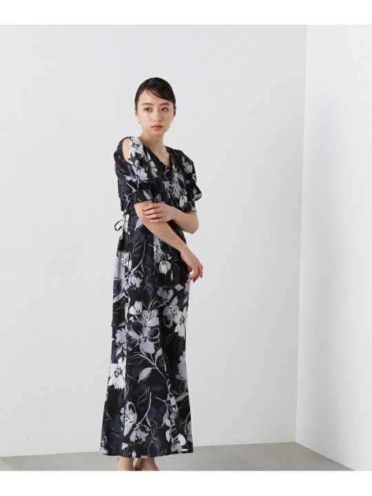 楽天市場】【SALE／37%OFF】モノトーンフラワープリントワンピース 