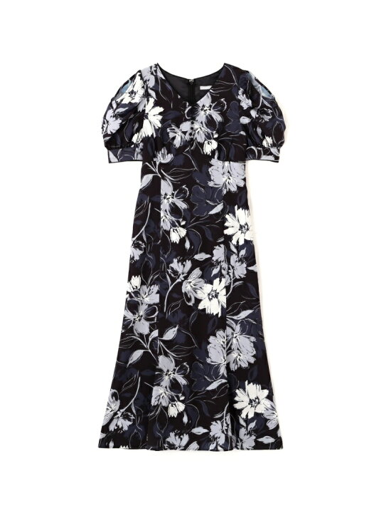 楽天市場】【SALE／37%OFF】モノトーンフラワープリントワンピース 