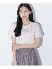 刺繍ロゴTシャツオーガニックコットン JILL by JILL STUART ジル バイ ジル スチュアート トップス カットソー・Tシャツ ホワイト【送料無料】[Rakuten Fashion]