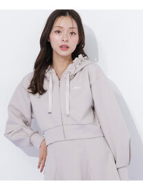 ダイバーセットアップ フリルパーカー JILL by JILL STUART ジル バイ ジル スチュアート トップス カットソー・Tシャツ グレー ブラック ベージュ【送料無料】[Rakuten Fashion]