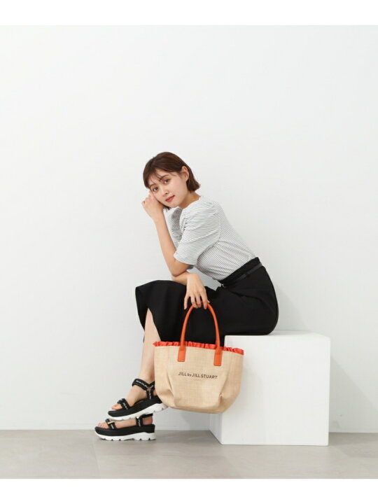 楽天市場】【SALE／37%OFF】サマーフリルロゴトートバッグ JILL by 