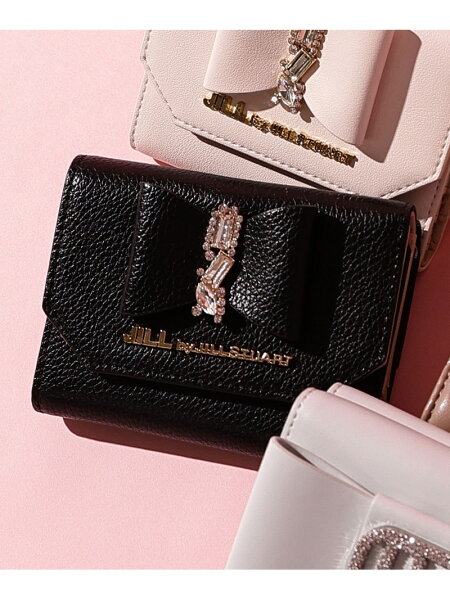 リボンビジューウォレットミニ財布 JILL by JILL STUART ジル バイ ジル スチュアート 財布・ポーチ・ケース 財布 ピンク ホワイト ブルー ブラック【送料無料】[Rakuten Fashion]