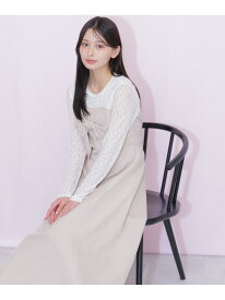 レースドッキングリボンワンピース JILL by JILL STUART ジル バイ ジル スチュアート ワンピース・ドレス ワンピース ホワイト グレー【先行予約】*【送料無料】[Rakuten Fashion]