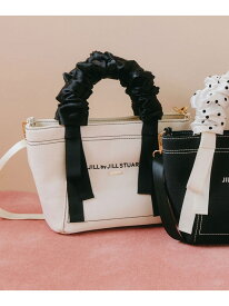 フリルハンドルトート JILL by JILL STUART ジル バイ ジル スチュアート バッグ その他のバッグ ホワイト ブラック【送料無料】[Rakuten Fashion]