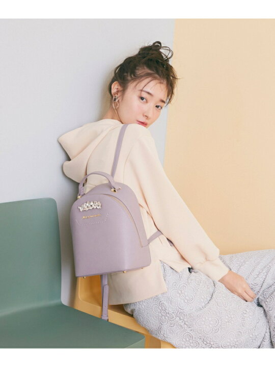 楽天市場 ビジューロイヤルバックパック Jill By Jillstuart ジル バイ ジルスチュアート バッグ バッグその他 ブラック ホワイト パープル 先行予約 送料無料 Rakuten Fashion Jill By Jillstuart
