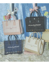 ビジューツイードショルダートート JILL by JILL STUART ジル バイ ジル スチュアート バッグ その他のバッグ ホワイト ブラック ピンク ネイビー【送料無料】[Rakuten Fashion]