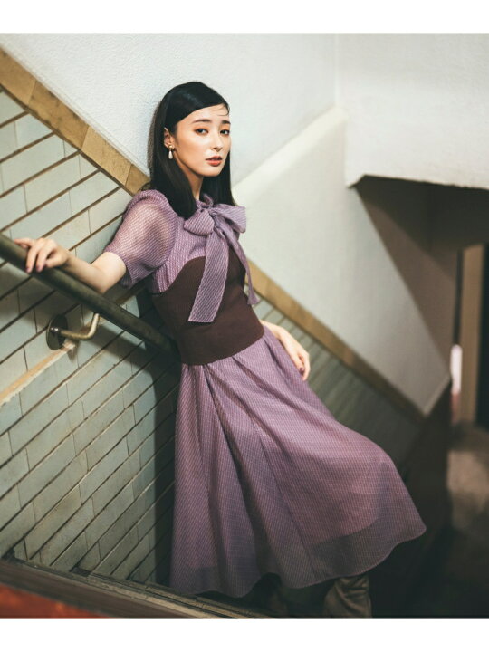 楽天市場】シアーモノグラムプリントワンピース JILL by JILL STUART 