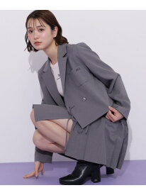 セットアップ対応ショート丈テーラードジャケット JILL by JILL STUART ジル バイ ジル スチュアート ジャケット・アウター テーラードジャケット・ブレザー ベージュ グレー ブラウン【送料無料】[Rakuten Fashion]
