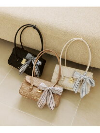 スカーフリボンキルティングバッグ JILL by JILL STUART ジル バイ ジル スチュアート バッグ その他のバッグ ブラック ホワイト ブラウン【送料無料】[Rakuten Fashion]