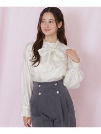【SALE／55%OFF】袖タックシアーボウタイブラウス JILL by JILL STUART ジル バイ ジル スチュアート トップス シャツ・ブラウス ピンク ベージュ ブルー【RBA_E】【送料無料】[Rakuten Fashion]