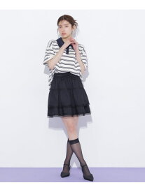 【SALE／20%OFF】レースフリルミニティアードスカート JILL by JILL STUART ジル バイ ジル スチュアート スカート その他のスカート ブラック ホワイト【RBA_E】【送料無料】[Rakuten Fashion]