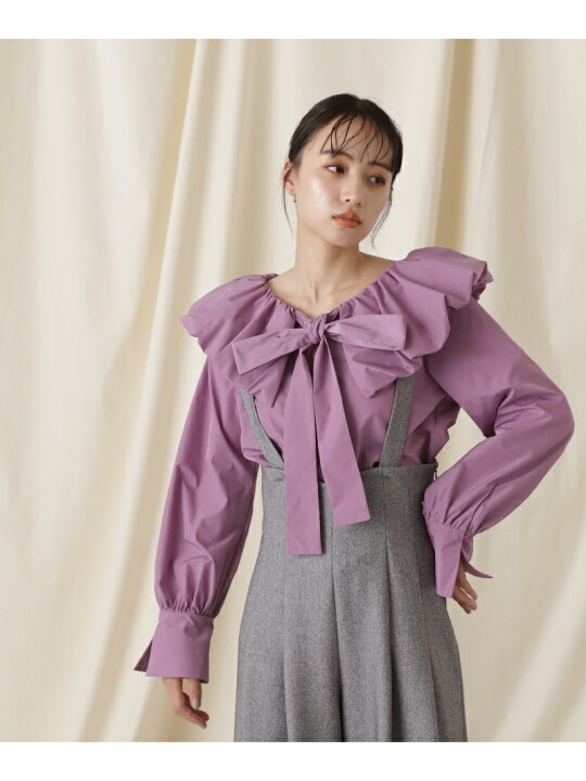 楽天市場】【SALE／64%OFF】バルーンボウタイタフタブラウス JILL by  
