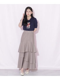 アシメティアードスカート JILL by JILL STUART ジル バイ ジル スチュアート スカート その他のスカート ブラック ブルー ブラウン【送料無料】[Rakuten Fashion]