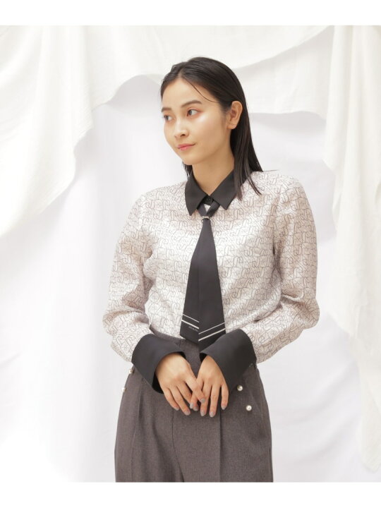 楽天市場】【SALE／37%OFF】モノグラムプリントブラウス JILL by JILL 
