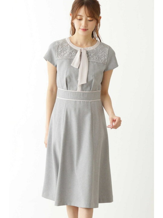 楽天市場】【SALE／50%OFF】レイシーヨークボウタイワンピース  