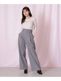 【SALE／46%OFF】＜セットアップ対応＞太ベルト付きスラックスパンツ JILL by JILL STUART ジル バイ ジル スチュアート パンツ その他のパンツ ネイビー ベージュ グレー【RBA_E】【送料無料】[Rakuten Fashion]