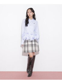 ロービングチェックミニスカート JILL by JILL STUART ジル バイ ジル スチュアート スカート その他のスカート ホワイト ブラウン ネイビー【送料無料】[Rakuten Fashion]