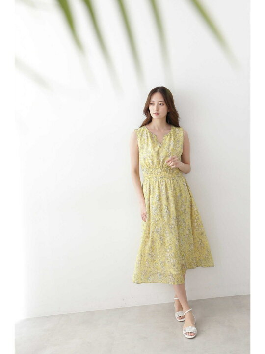 楽天市場】【SALE／60%OFF】フローイングフラワープリントワンピース 