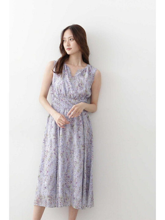 楽天市場】【SALE／60%OFF】フローイングフラワープリントワンピース 