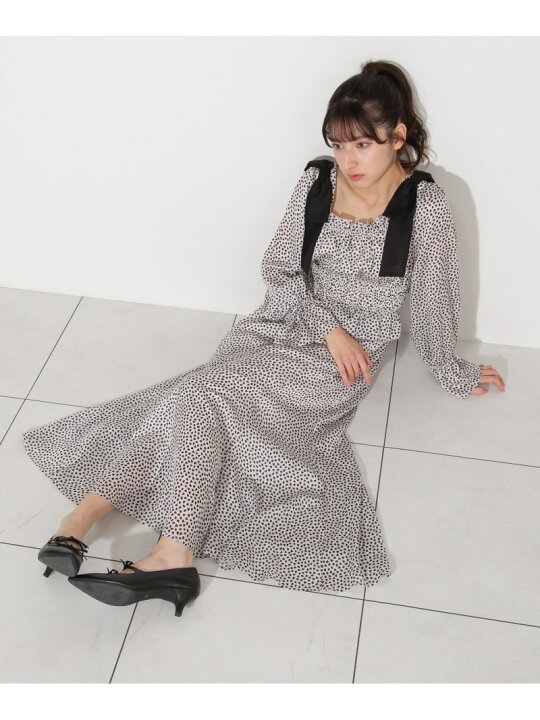 楽天市場】ハートプリントシャーリングワンピース JILL by JILL STUART  