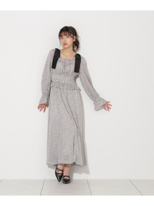 楽天市場】ハートプリントシャーリングワンピース JILL by JILL STUART  