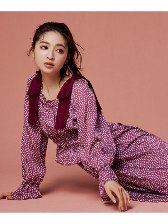 楽天市場】ハートプリントシャーリングワンピース JILL by JILL STUART  