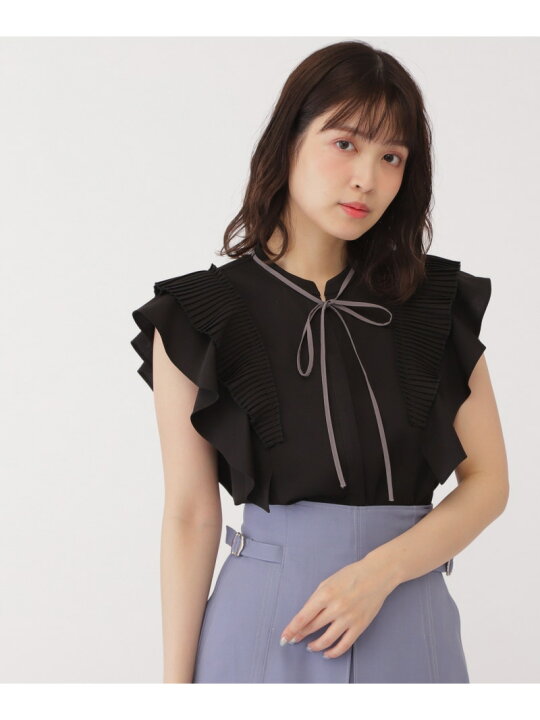 楽天市場】【SALE／30%OFF】プリーツラッフルフリルブラウス JILL by 
