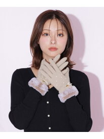 ハートチャームジャージーグローブ JILL by JILL STUART ジル バイ ジル スチュアート ファッション雑貨 手袋 ブラック グレー ベージュ【送料無料】[Rakuten Fashion]