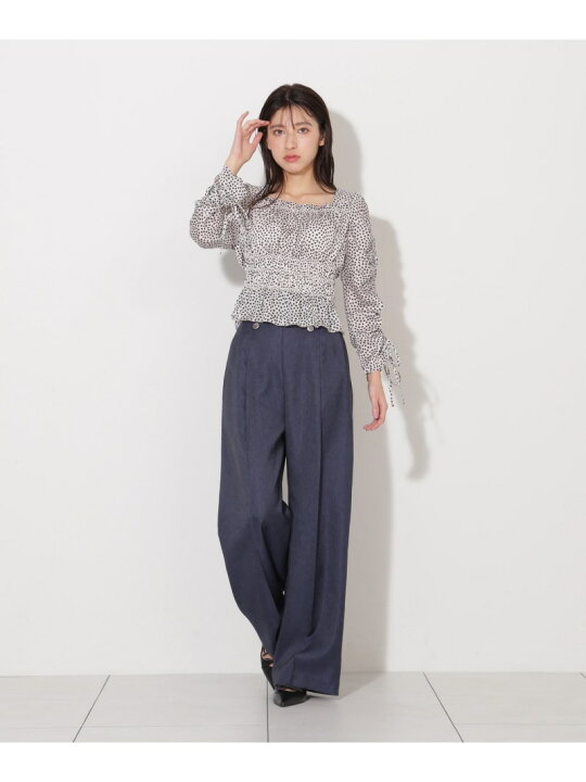 楽天市場】【SALE／50%OFF】ハートプリントシャーリングブラウス JILL 