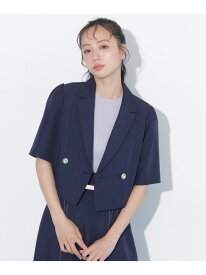 【SALE／37%OFF】サマーツイル半袖ジャケット JILL by JILL STUART ジル バイ ジル スチュアート ジャケット・アウター テーラードジャケット・ブレザー グレー ベージュ ネイビー【RBA_E】【送料無料】[Rakuten Fashion]