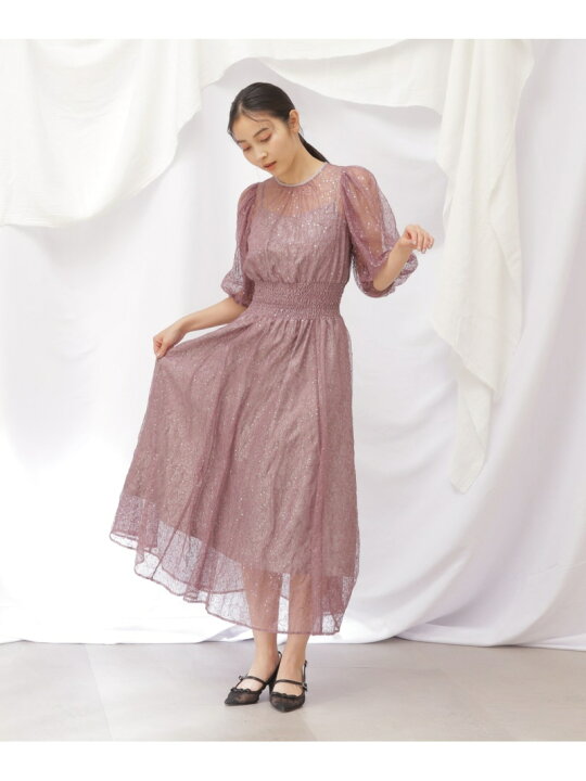楽天市場】【SALE／30%OFF】スパンコールレースボリュームスリーブ 
