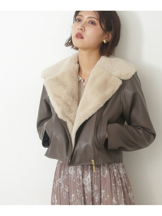 楽天市場】【SALE／20%OFF】フェイクファーライダース JILL by JILL 