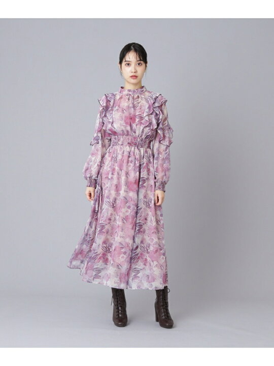 楽天市場】シアーフラワープリントワンピース JILL by JILL STUART  