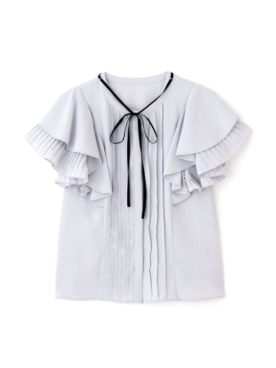 楽天市場】【SALE／30%OFF】フロントタックフレアスリーブブラウス 