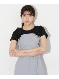 【SALE／50%OFF】＜セットアップ対応＞フリルショルダービスチェ JILL by JILL STUART ジル バイ ジル スチュアート トップス シャツ・ブラウス ベージュ ブルー グレー【RBA_E】【送料無料】[Rakuten Fashion]