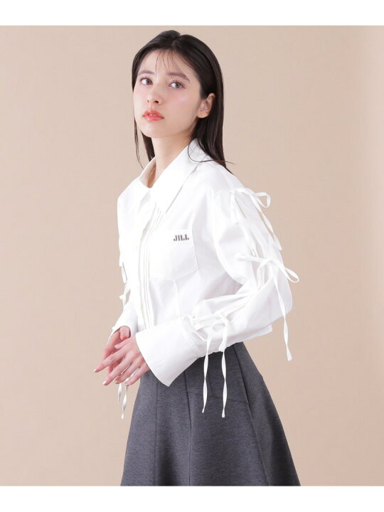 シーバイクロエ jillstuart シルクブラウス リボン ロングスカート 