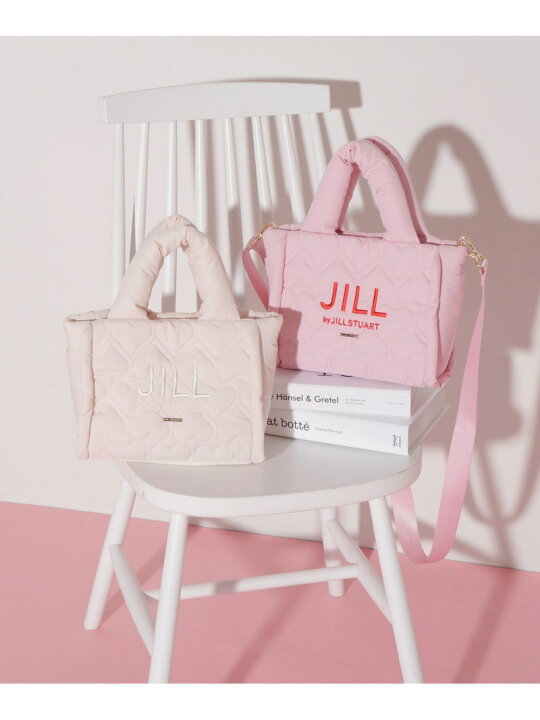 楽天市場】ハートパフトート WEB限定カラー:ピンクレッド JILL by JILL 