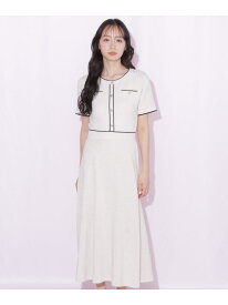【SALE／28%OFF】ミックスツイードニットワンピース JILL by JILL STUART ジル バイ ジル スチュアート ワンピース・ドレス ワンピース ブルー ピンク ネイビー【RBA_E】【送料無料】[Rakuten Fashion]