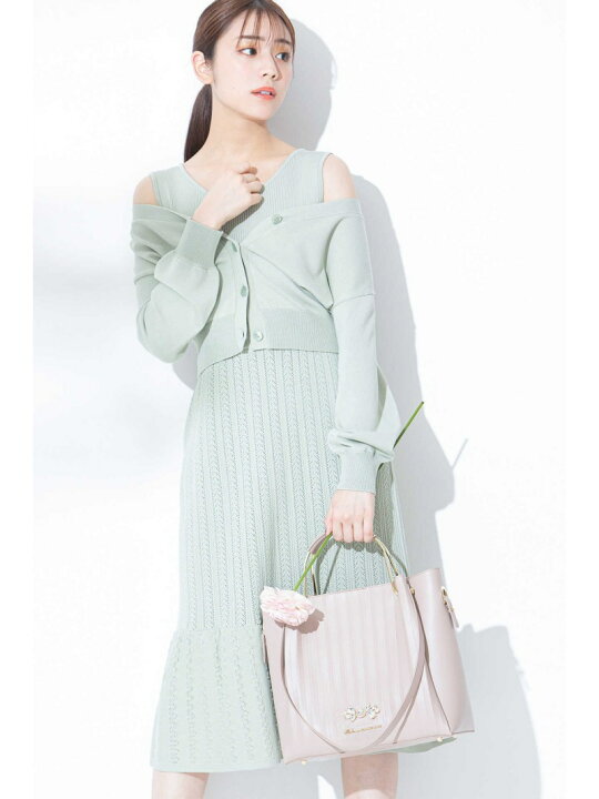 楽天市場】【SALE／60%OFF】｜Ray5月号掲載｜スカシニットワンピカーデ 