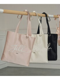 ロゴ刺繍リボントートバッグ JILL by JILL STUART ジル バイ ジル スチュアート バッグ その他のバッグ ピンク ブラック ホワイト【先行予約】*【送料無料】[Rakuten Fashion]