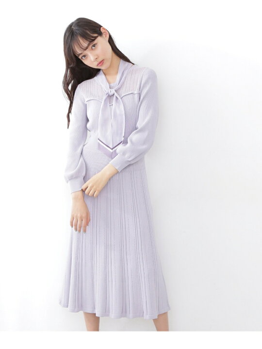 楽天市場】【SALE／70%OFF】マーブルスカーフ付ニットワンピース 