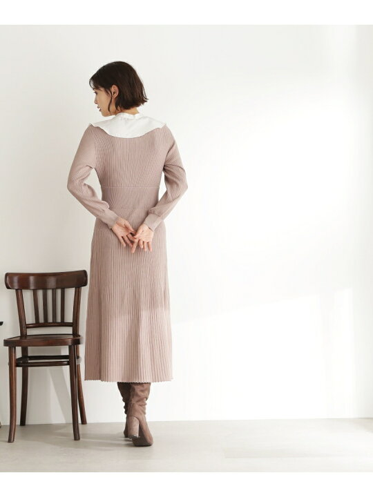楽天市場】ラッフルカラー付きニットワンピース JILL by JILL STUART  