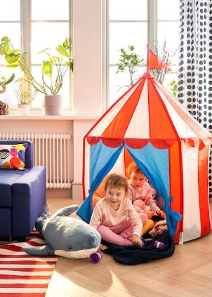 子供が大喜びする 隠れ家 人気商品 限定品 IKEA 子供用テント室内テント プレイテント 正規激安 CIRKUSTALT イケア